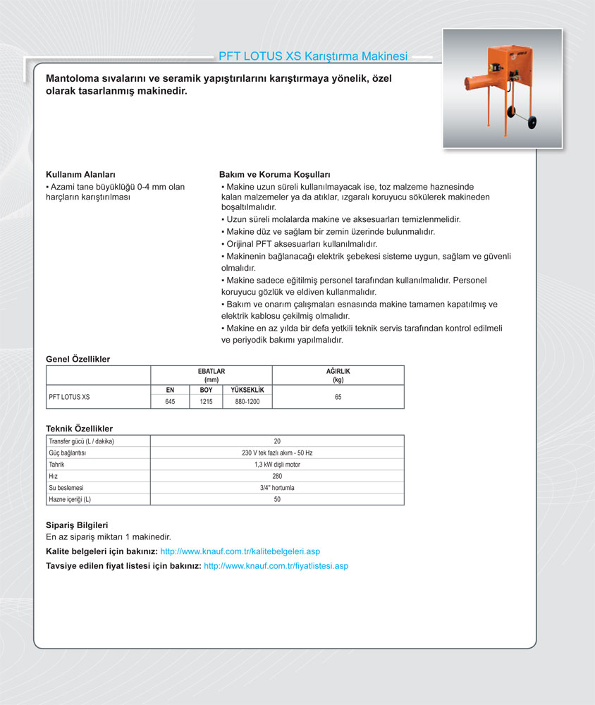 PFT-LOTUS-XS-Karistirma-Makinesi-1